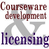 Courseware development and licensing.